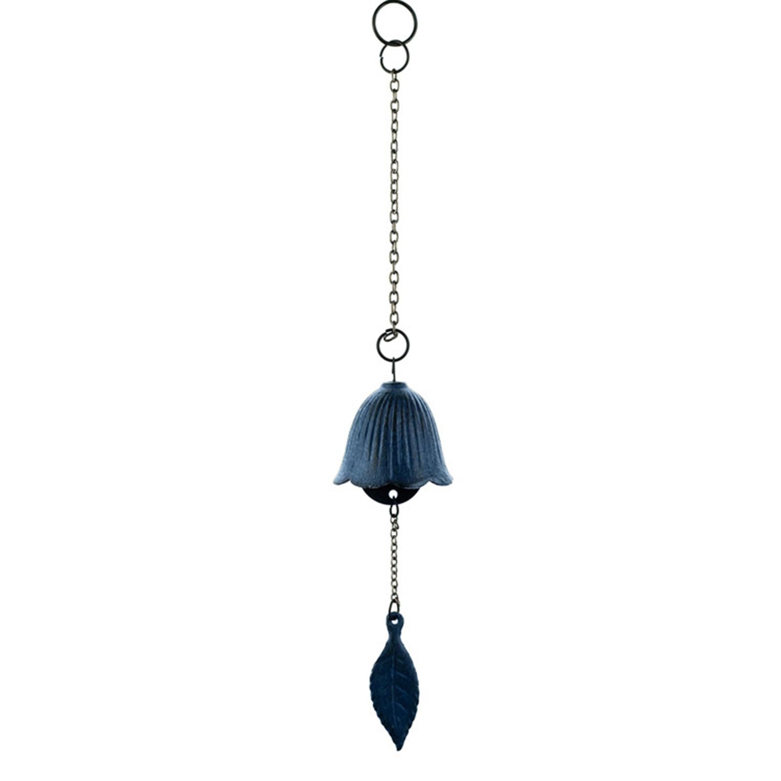 Japanese Iron Wind Chimes Handcrafted, Easy to, Calming Garden Ornaments, Outdoor Hangings Yard Wind Bells