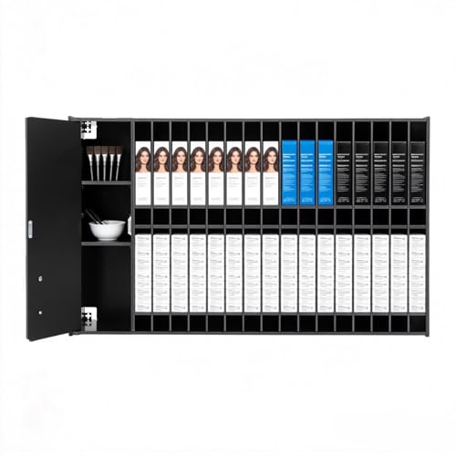 KJNHhugH Professional Hair Color Organizer Rack, Wall Mounted Barber Salon