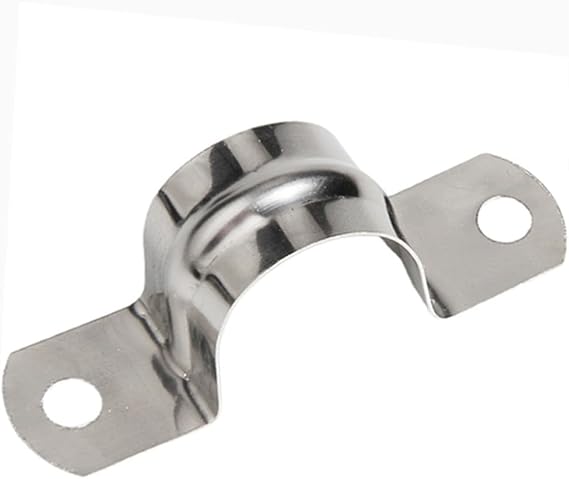 304 Stainless Steel Various Kinds of Models Thickened U-Shaped，Horseback Pipe Saddle Clamp Buckle Throat Hoop Water Pipe Clamp,China,Dia12(6pcs)