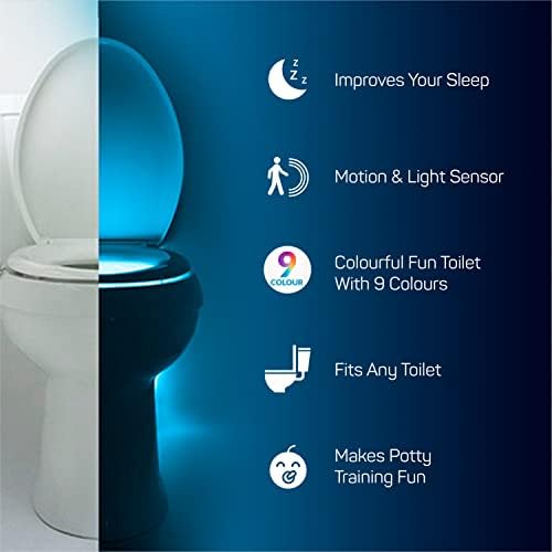 The Original Toilet Bowl Night Light. Motion Sensor Home Gadgets for Men Women Dad Gifts for Men Fathers Day Christmas. Funny Novelty Bathroom Accessory. Birthday Presents. Fun Cool Gadgets Mens Gift