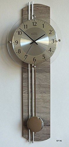 Beauty.Scouts Funkuhr mit Pendel Oxford, Uhr, Wanduhr, Pendeluhr,Trüffeleiche, Küche, Wohnzimmer, Diele/Flur,23x60 cm Cover