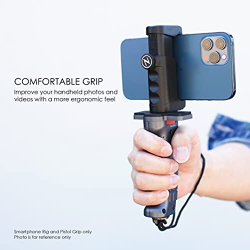 Photography & Cinema Pistol Grip Kit - Ergonomic Stability/Tripod Cold Shoe Mount For Camera Or Phone/Easy Adjust & Clamp/Versatile Attachment/Professional Photo & Video Shots #TOP2