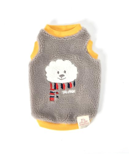 ディーズ君ボアトレーナー XS/S/M/L/XL/XXL/DXS/DS/DM/DL/FBS/FBM/FBL D's Chat-ディーズチャット- 犬服 小型犬 ダックス フレブル ドッグウェア DS25AW DM Gray