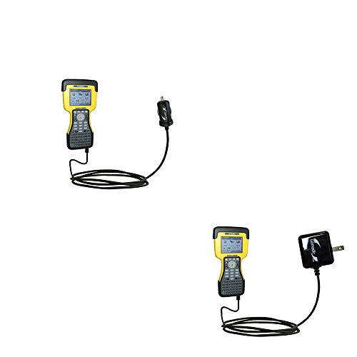 Gomadic Car and Wall Charger Essential Kit Suitable for The Trimble TSC2 - Includes Both AC Wall and DC Car Charging Options with TipExchange