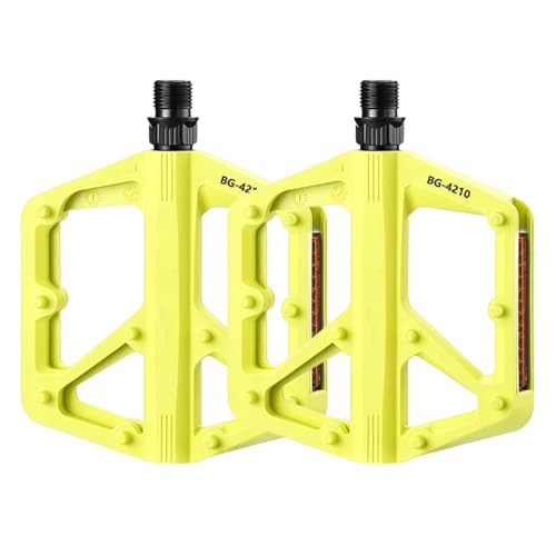 Pedales de rueda exterior - Accesorios para bicicleta VTT Road con una superficie reflectante ancha | Reemplazo seguro para personas mayores Cardio Training House Gimnasio Fitness