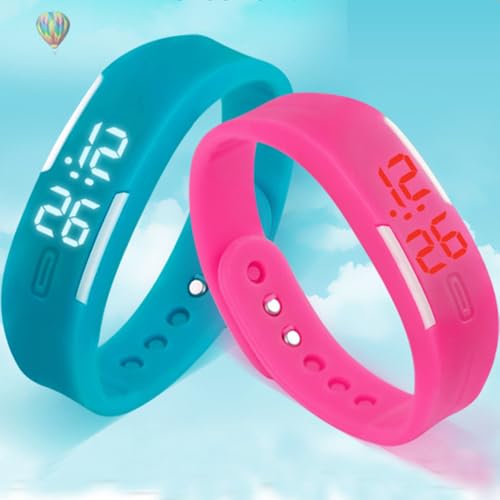Weicam 10Pcs Unisex LED Digital Silicone Band Electronic Wrist Watch Waterproof Wholesale Watches3