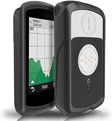 TUSITA Case Compatible with Garmin Edge 1030 / Edge 1030 Plus - Silicone Protective Cover - GPS Bike Computer Accessories