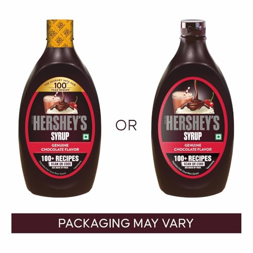 Image of HERSHEY'S Chocolate Flavored Syrup | Delicious Chocolate Flavor | 1.3 kg Bottle, Liquid (Pack of 3)