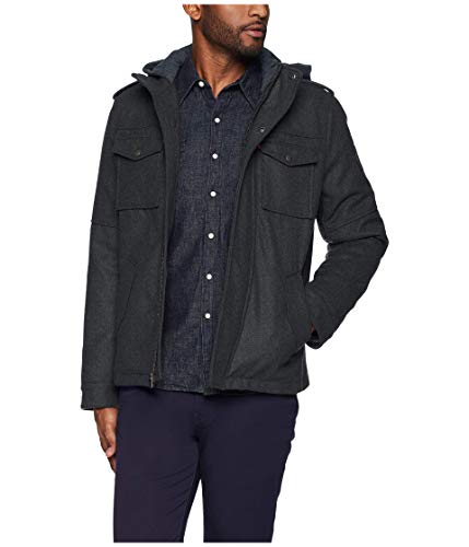 Image of Levi's Men's Wool Blend Hooded Military Jacket