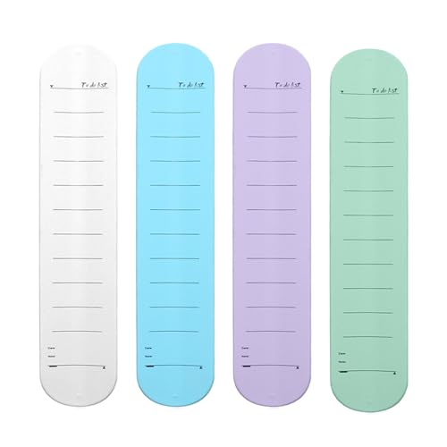 Frenflu Wrist Notepad, 4Pack Silicone Memo Wristbands, Notepad Wristbands, Reusable Wearable Writable Erasable Bracelet Notepad Memo Watchband for Students Teacher Nurses Adult Daily Study Work