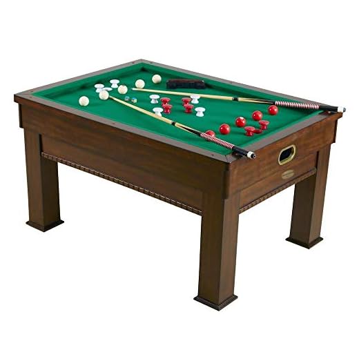 Berner Billiards The Weston 3 in 1 - Rectangular Slate Bumper Pool, Card & Dining Table in Brown
