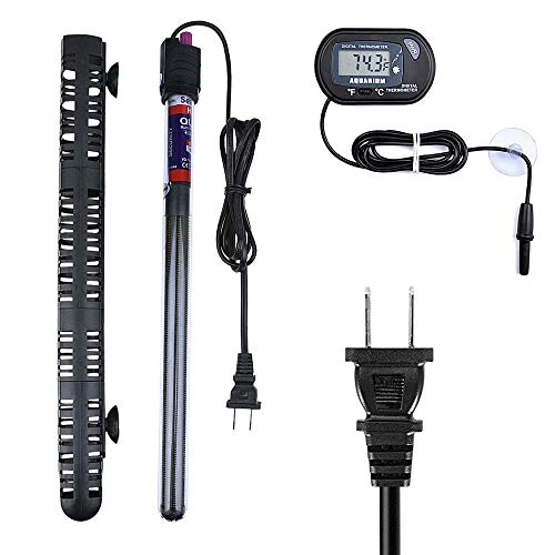 U-picks Submersible Aquarium Heater,300W Fish Tank Heater with Adjust Knob Thermostat Suitable