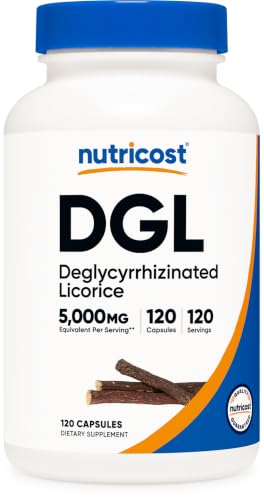 Nutricost DGL Extract 120 Capsules for 120 Servings Per Bottle Gluten-Free