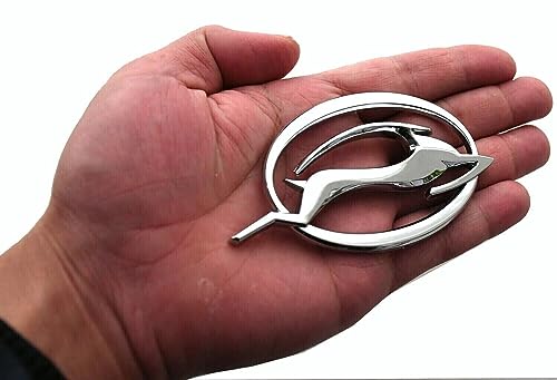 Image of 4Pc Impala SS Rear Quater Panel Emblems Plus Flying Impala Left and Right Emblem 3D Letter Badges Sticker Decal Replacement for 1994 1995 1996 10253595 CH-Flying Impala (Chrome)