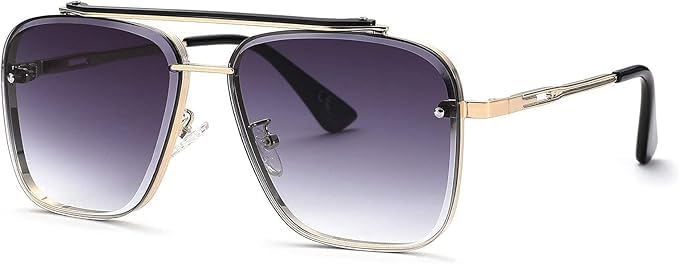 Image of Desire Rocky Square Sunglass for Men Yash, KGF Chapter Sunglasses 100% UV Protection Goggle Alloy Frame Medium Size Frame