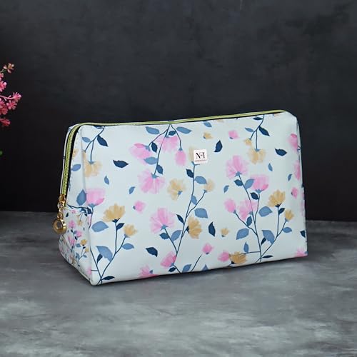 Image of NFI essentials Makeup Pouch Set of 3 Piece, Stylish Pouches for Makeup Accessories, Travel Pouch for Women, Cosmetic Pouch, Vanity Case, Jewellery Pouch, Toiletry Make up Bag