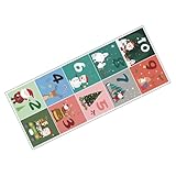 MAGICLULU Weihnachtlicher Hopscotch Bodenaufkleber Selbstklebend Spielspaß Für Kinderzimmer Und...