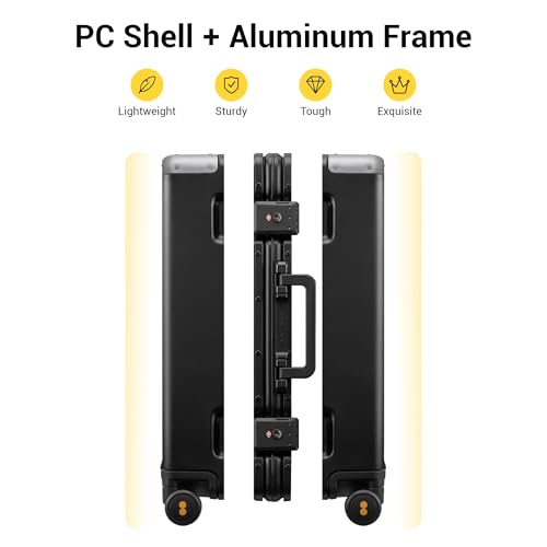 LEVEL8 24 Inch Aluminum Luggage