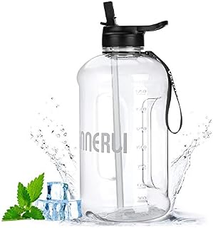 VENNERLI Water Bottle with Straw 2.2L Water Jug Tough Leak Proof BPA Free Reusable Durable Half Gallon Gym Bottle Portable for Outdoor Sports Fitness School