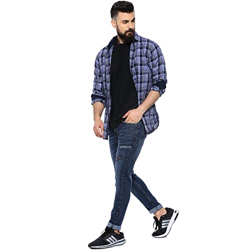 Image of CAHOOT Men's Denim Jeans for Regular Wear | Denim Fabric | Slim Fit | Jeans Crafted with Comfort Fit and High-Performance for Everyday Casual Wear
