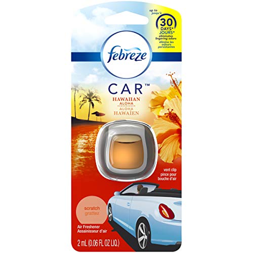 Image of Febreze Odor Clear Car Vent Air Freshener Clip, Hawaiian Aloha 0.06 Fl.Oz - 8 Pack