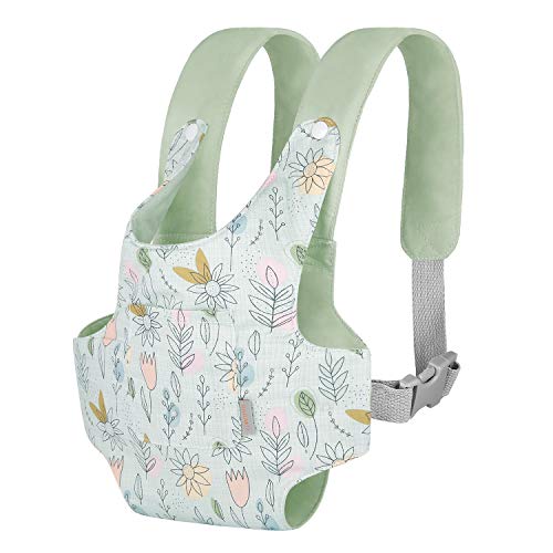 GAGAKU Poppendrager Poppenaccessoire Draagzak voor babypoppen en knuffels met verstelbare bandjes voor kinderen - Groen (Zonnebloem)