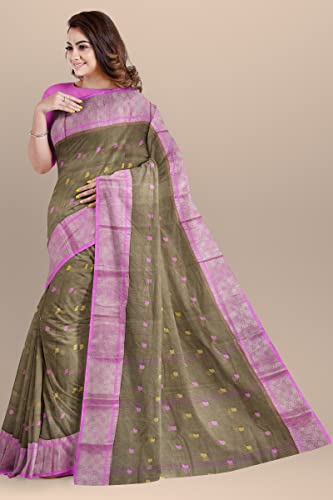 Image of Woven Tangail Pure Cotton Saree