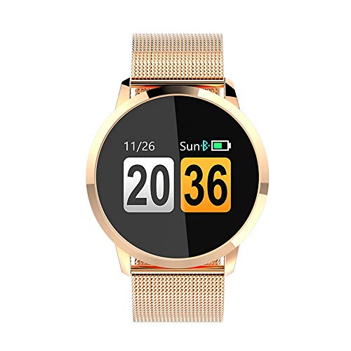 Qiyun - Pulsera Impermeable multifunción para Hombre y Mujer, con frecuencia cardíaca, presión Arterial, Reloj Deportivo Inteligente, podómetro, Pulsera de Salud Universal, 0.01, Color I