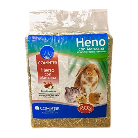 Cominter Animal Health Heno con Manzana Natural Timothy para Roedores (600g) Cover