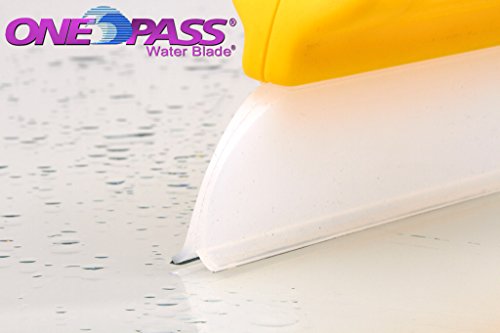 One Pass Hydroglide 14" Waterblade Silicone Y-Bar Squeegee Yellow #TOP5