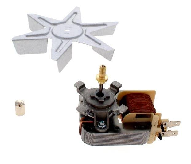 Whirlpool Hotpoint Ariston Baukneckt - Motore ventilatore per forno 481010781691 - C00398229 completo di ventola e dado - LF021/E - Prodotto originale