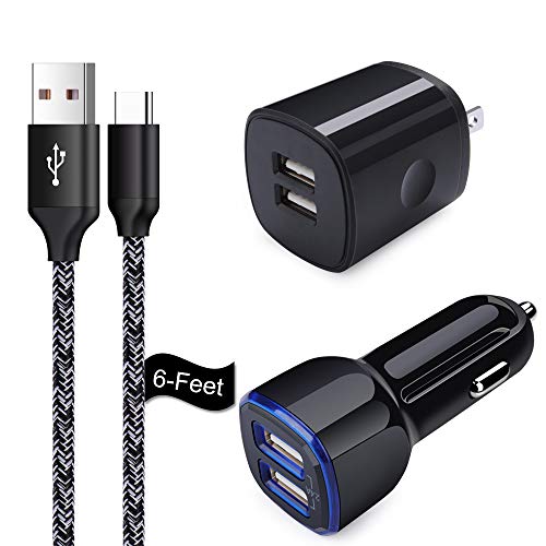 Type C Car Charger Adapter Cigarette Lighter USB Charger Block C Charging Cable Fast Charging for Samsung Galaxy Z Fold4/Z Flip4/A13 5G/A03S/A53/A73/A52S/A33/A23/A32/S22 Ultra/S21FE/S21 Plus/S20FE/S10