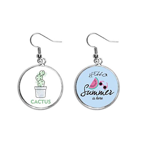 Pendientes de sandía ligeros que no pesan para lóbulos sensibles en verano