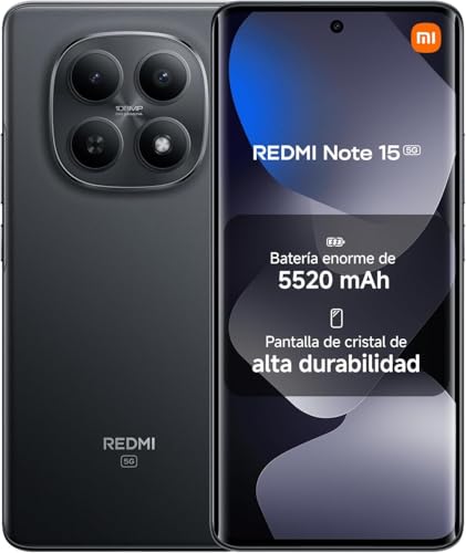 XIAOMI REDMI Note 15 5G   Smartphone de 8+256GB, Pantalla AMOLED FHD+ de 6,77