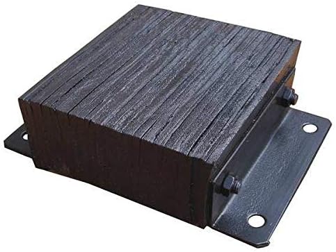 Rectangular Rubber Dock Bumper, 12 Inh X 16 Inw X 4 1/2 Ind,210416399
