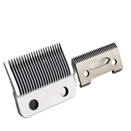 Hair Clipper Titanium Plated Ceramics Blade Replacement，Compatible For BRDCLIP，2020C，Compatible For KULILANG，VGR V003(Silvery Blade)