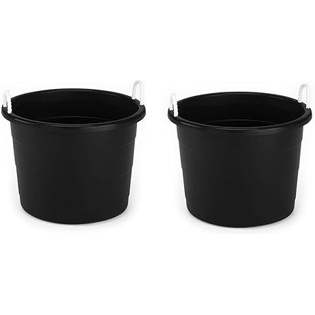 Homz Keg Bucket: A Sturdy All-Purpose Storage Ally (2 Pack)