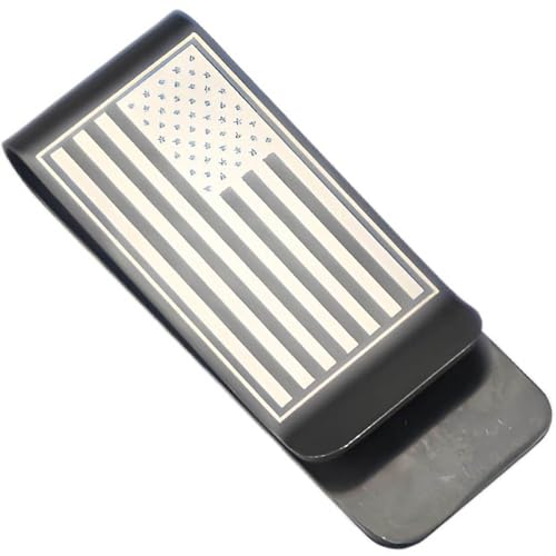 Small Men's Slim Money Clip, Stainless Steel Credit Business Card Holder, Pocket Cash Wallet, (1)