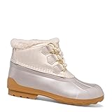 Sperry Port Alpine Snow Boot, White, 1 US Unisex Big Kid