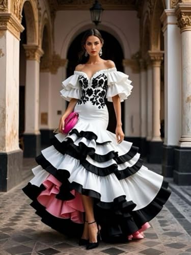 2025 Unique Designer Puffy Ruffled Skirt Mermaid Off Shoulder Wedding Prom Party Quince Dresses with Sleeves2