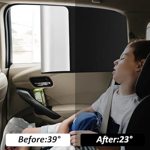 Tendine Tendine parasole laterali per auto con protezione UV, adatte ai bambini, per Toyota Auris 3/5 porte E150 E180 2006-2019, 1 posteriore(‎B Main+Auxiliary)
