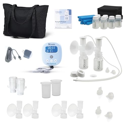 Extractor de leche recargable Ameda MYA Joy Plus con accesorios miniatura 4