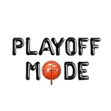 100% LIKED-Playoff Mode Basketball Game Watch Party Banner, Playoff Final Gmae Birthday Party Decorations, Basketball Watch Game Party Balloons, Basketball Theme Party Decorations Banner (BLACK)