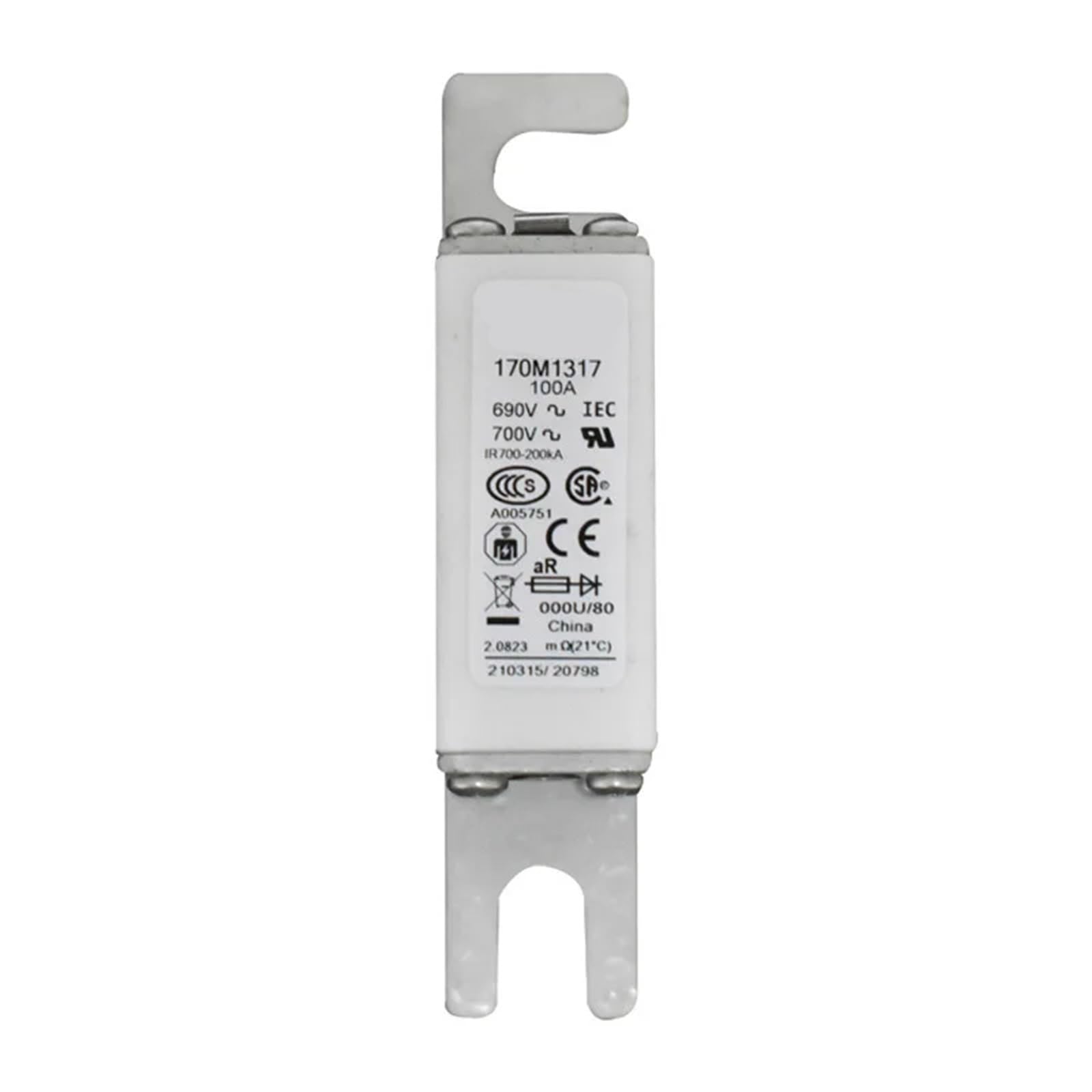 KXIWLUFV 170M1317 170M1316 Low-Voltage Fast Fuse