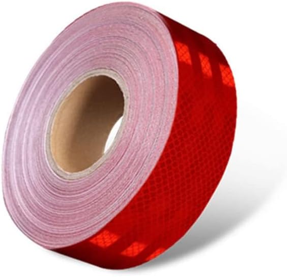 Reflective Tape, Self-Adhesive Reflective Safety Warning Tape 5 cm x 45 m PET Multicolor(Yellow)