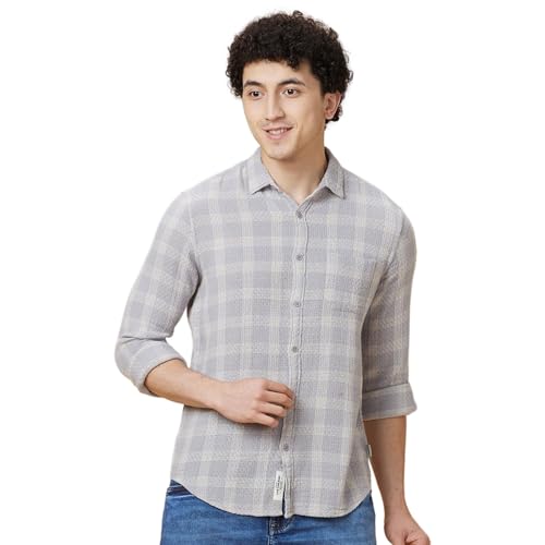 Image of Being Human Black Slim Fit Regular Collar Men's Shirt Clothing