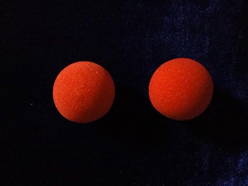 Patilmagic Close-Up Magic Street Trick Soft Sponge Balls, 2 Props (Red)