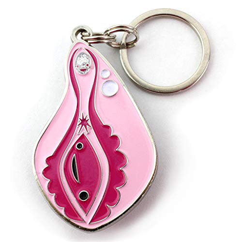 I Heart Guts Vajayjay Keychain – Hooray for the Va-Jay-Jay - Feminine Wellness Gift, Body Positivity Support, Funny Anatomy Keychain for Women’s Health & Self-Care