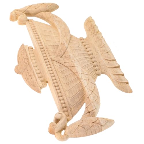 Abaodam 田園風木彫りアップリケ 家具装飾用木製キャビネットデコレーション 簡単取り付け 木製彫刻家具用貼付け インテリア用