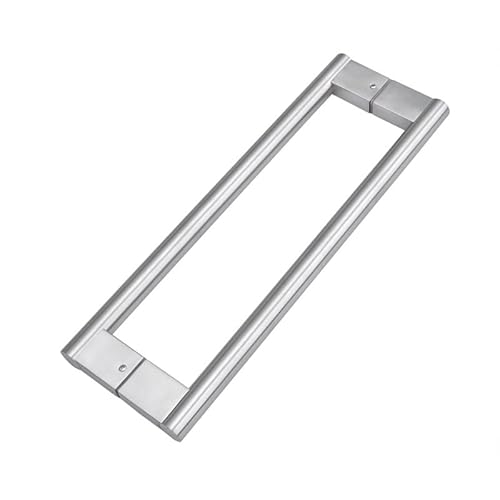 納屋のドアの引き戸ハンドル、納屋のドアのハンドルステンレススチールのドアハンドル、キッチンキャビネットのバスルームのキッチンキャビネットの引き戸ハンドル(Silver,Length 64cm)